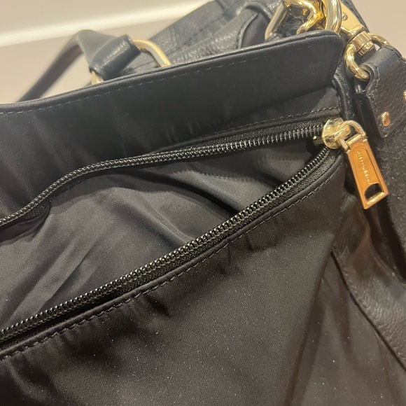 Rebecca Minkoff Baby Diaper Bag Black Gold Purse Knocked Up Collection - Picture 11 of 16